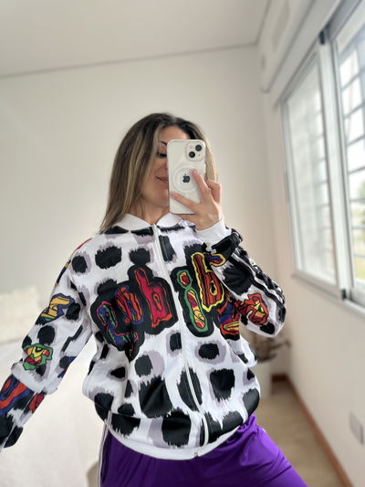 CAMPERA OVER ESTAMPADA