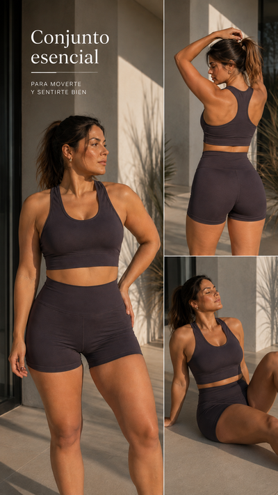 CALZA SHORT DUBLIN GRIS OSCURO