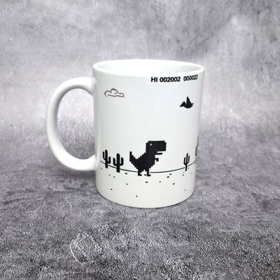 Taza Dino google sin internet