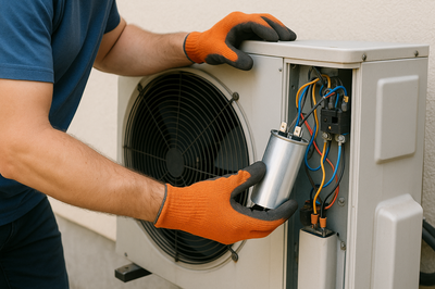 Reparación de Aire Acondicionado Cambio de Capacitor