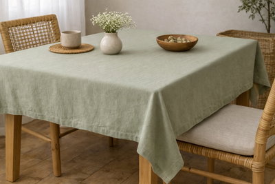 Mantel tusor verde musgo 