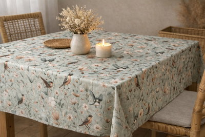 Mantel impermeable estampado 