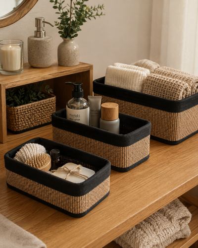 Set cajas bambú x3 