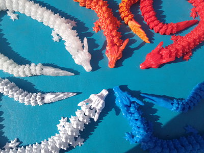 Dragón 3D articulado - Antiestress