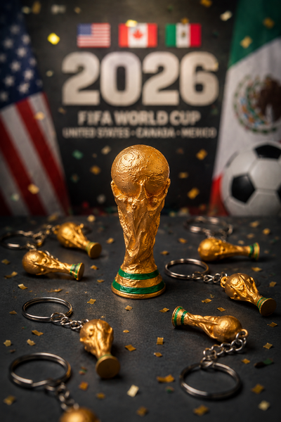 Pack de llaveros + súper copa del Mundial 2026