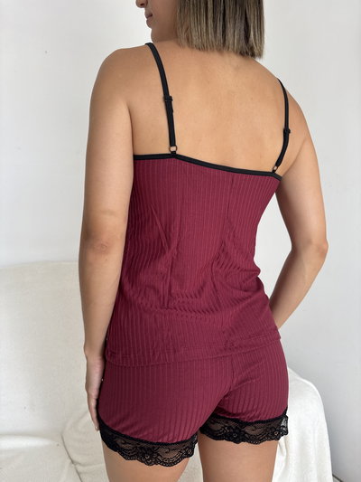 Pijama Bordó