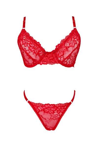 Conjunto Romance Rojo