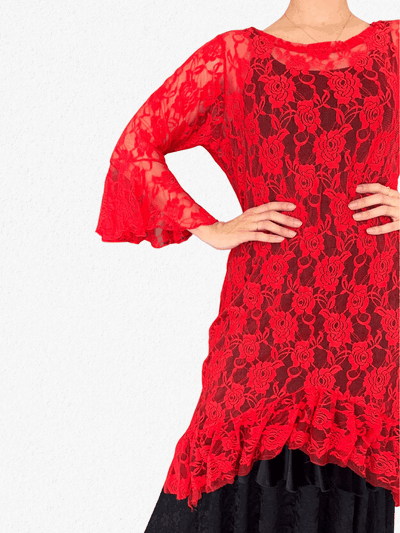 Sobrevestido de encaje L/XL