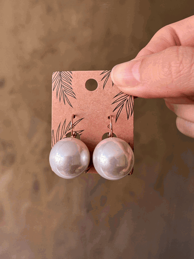 Aros perla (con dorado)