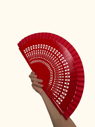 Abanico 23 cm (rojo)
