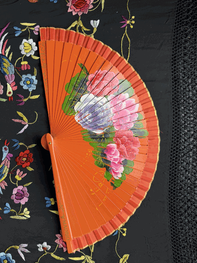 Abanico 23 cm naranja