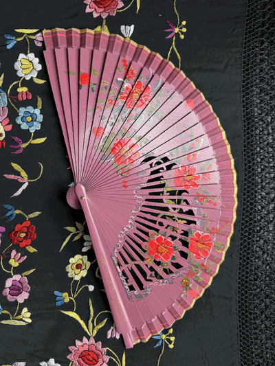 Abanico 23 cm violeta