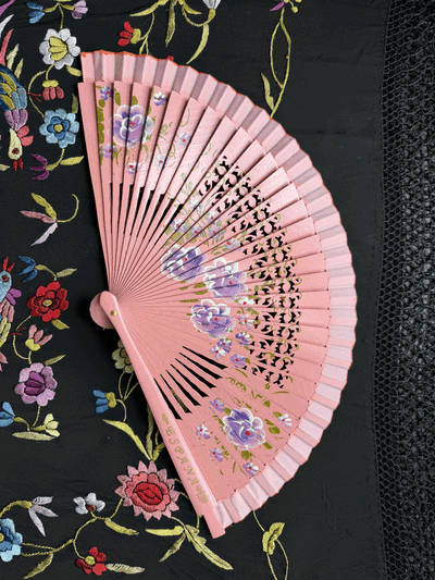 Abanico 23 cm rosa