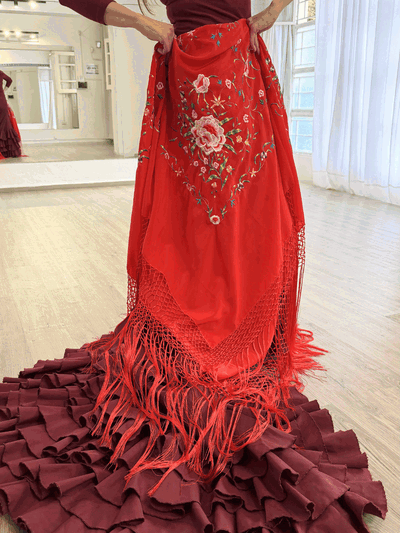 Mantón simil Manila importado (España)