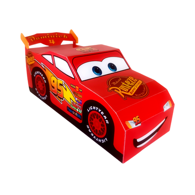 Cajas Para Golosinas Rayo Mcqueen Cumpleaños Cars Cotillon X10