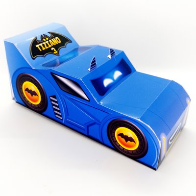 Caja Para Golosinas Temática Batwheels Cumpleaños X10