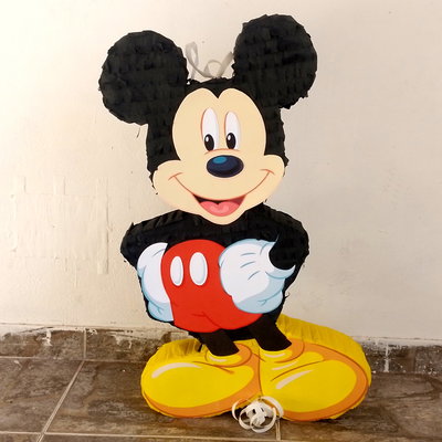 Piñata Mickey Mouse Artesanal Cumpleaños Cotillón Candy 70cm