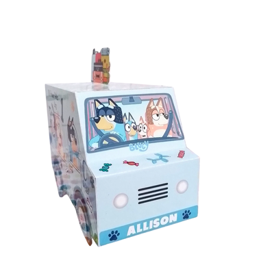 Cajitas Para Golosinas Temática Bluey Cotillón Cumpleaños X10 Mod2025