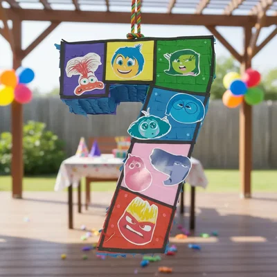 Piñata Intensamente Artesanal Cotillón Numero 7