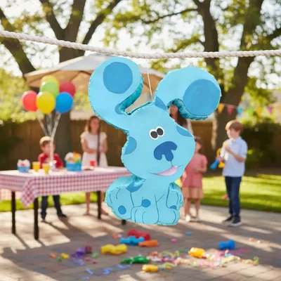 Piñata Las Pistas De Blue Artesanal Cotillón Cumpleaños 50cm