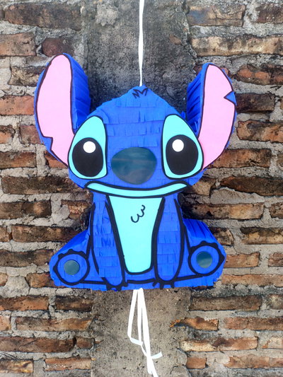 Piñata Artesanal Stitch Decoracion Cumpleaños Cotillon