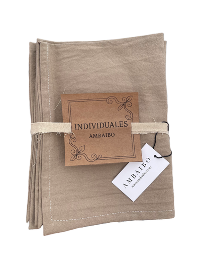Pack x4 individuales - Khaki - 