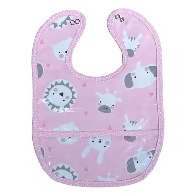 Babero chico impermeable - Triple capa - Pink