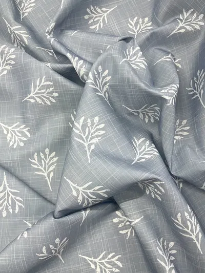 - Simil Lino Gris Acero y Rama -