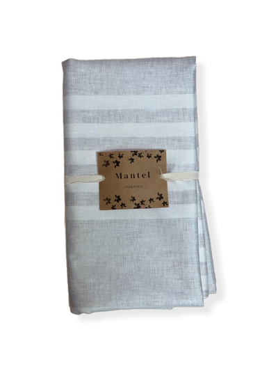 - Simil Lino rayas Gris -