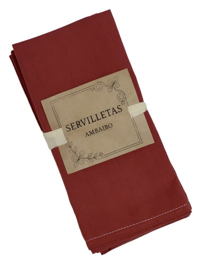 Servilletas de tusor Carmin - Pack x4 - (47x51 cm)