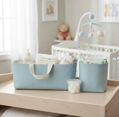 Pañalero y cesto - Aqua -