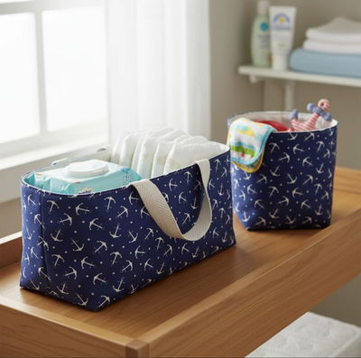 Pañalero y cesto - Anclas -