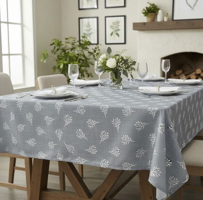 - Simil Lino Gris Acero y Rama silvestre -