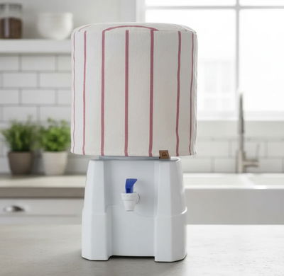 Tusor crudo con raya roja   [ 12 lts ]