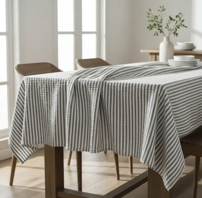 - Tusor mil rayas gris oscuro