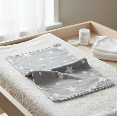 Toallita [Gris con Estrellas]