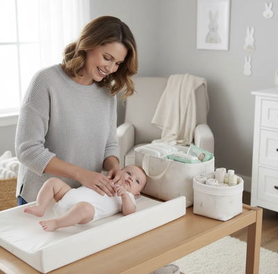 Cambiador anti vuelco + combo pañaleros - Rabbit -