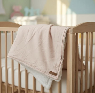 Manta Tusor  + Corderito - Rosa viejo 