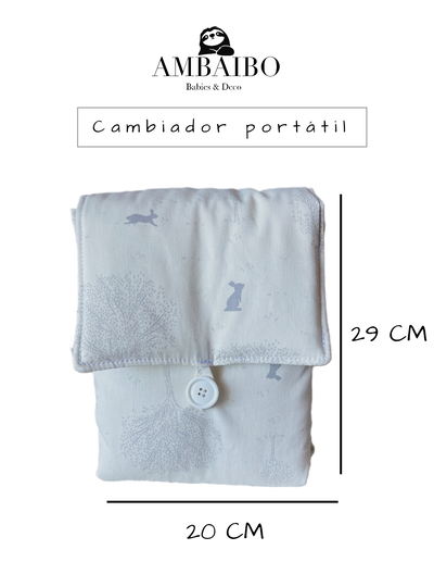 Cambiador portátil/ sobre - Rabbit gris -