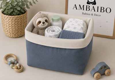 Cesto pañalero Xl [Azul acero]