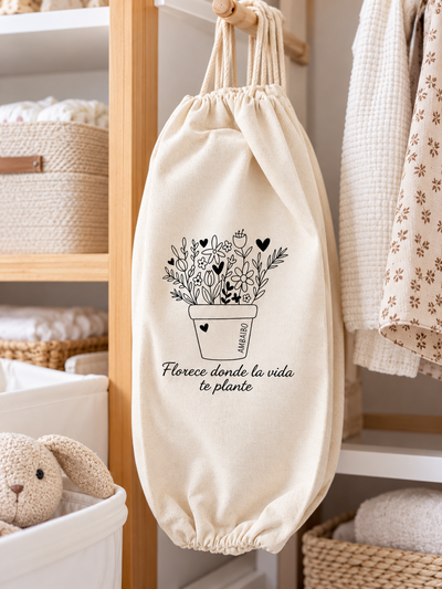 Guarda Bolsas - Florece donde la vida te plante -