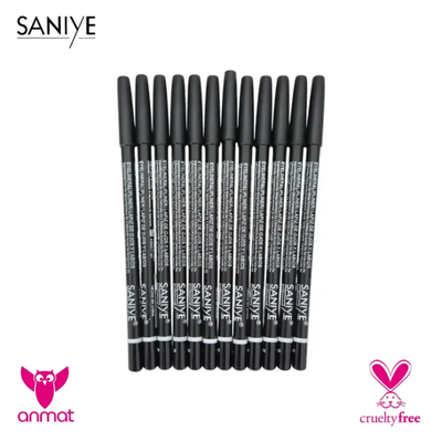 Lápiz delineador para ojos y labios SANIYE "color negro" 