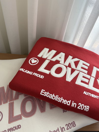 BUZO FRISADO "MAKE IT LOVELY❤️"