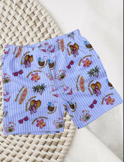 Short rayado playero 