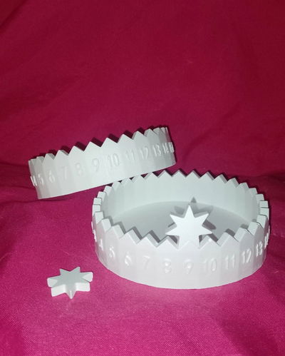 Bandeja Calendario con estrella 