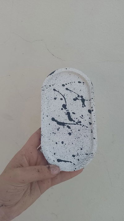 Bandeja Ovalada 18 cm Salpicada