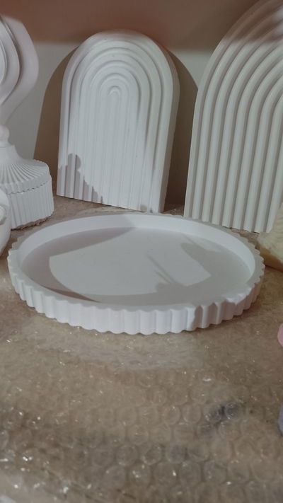 Bandeja Ovalada Rizada 20 cm largo