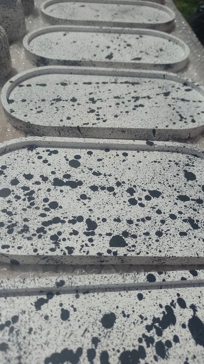 Bandejas Ovalada de 24 cm Salpicadas