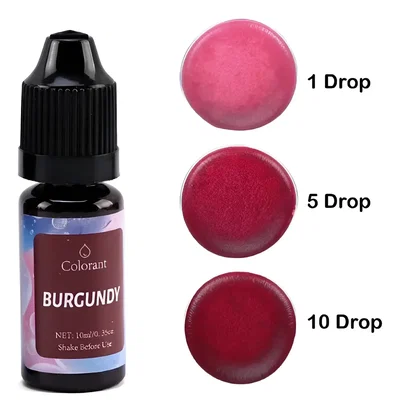 Colorante Liquido Velas y Jabónes Burgundy