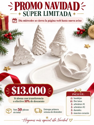Combo Navidad 50 productos piezas de Yeso (lea descripcion)